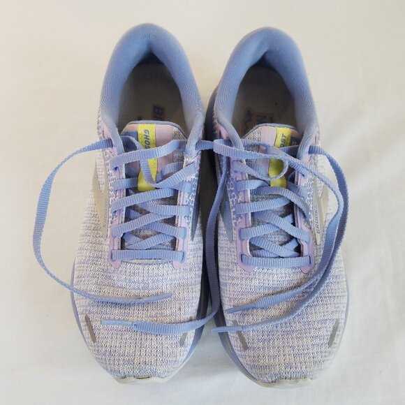 Brooks Ghost 14 Shoes Women SIZE 7 Purple Silver Running Walking Sneakers Traine - Picture 3 of 16